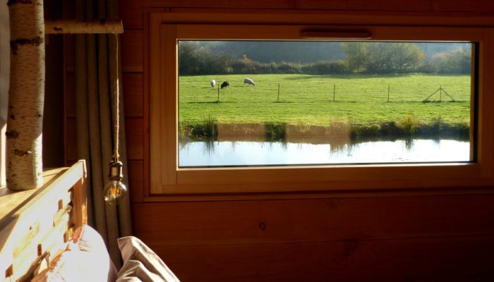 Vue de la chambre Le bain de campagne